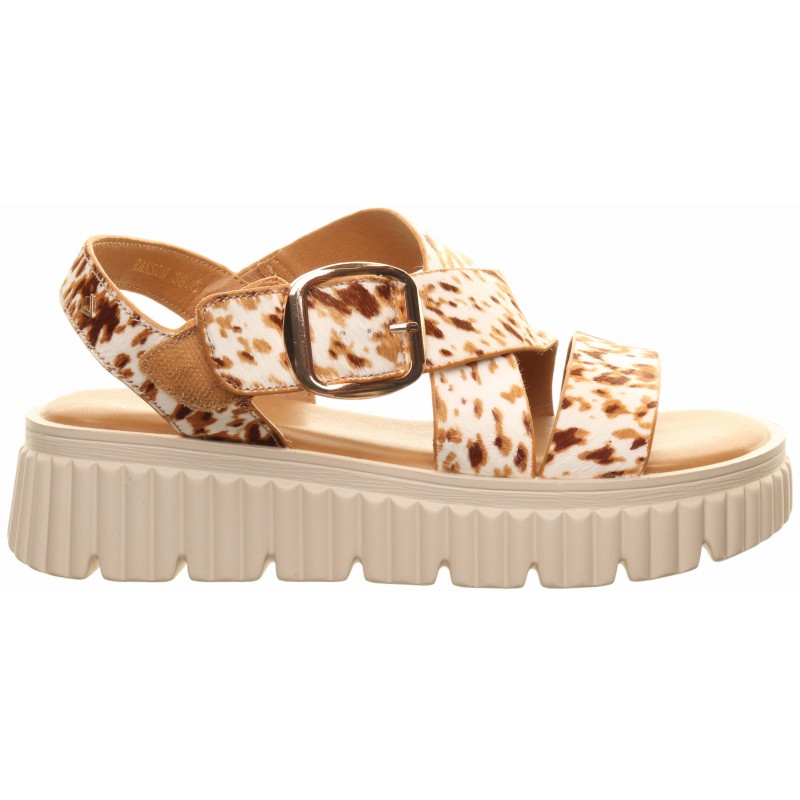 Una Healy Animal Print Chunky Sandal