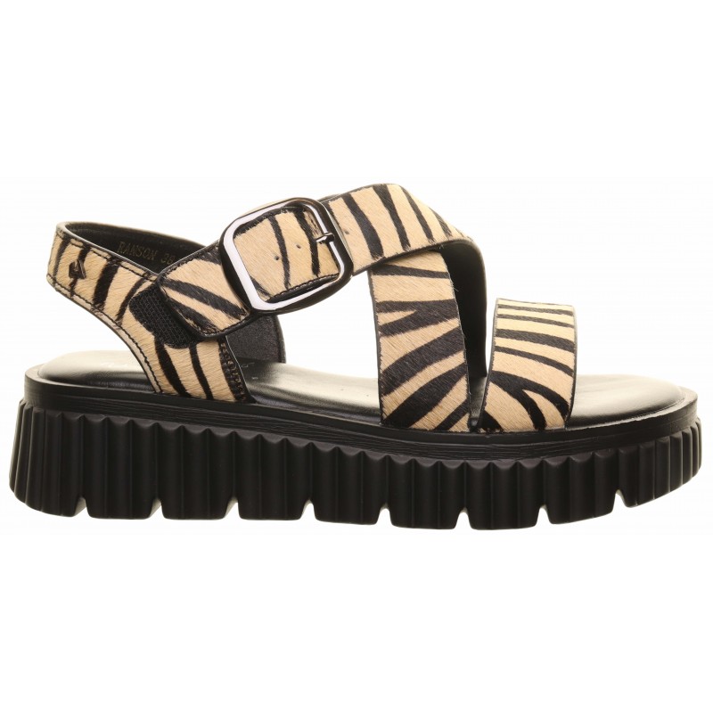 Una Healy Animal Print Chunky Sandal