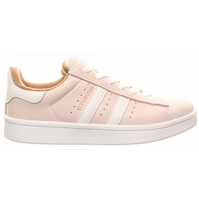 Drilleys Pink Two Stripe Trainer