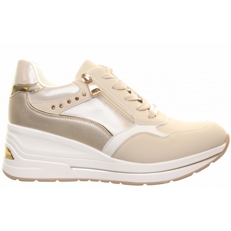 Tommy Bowe Taupe Wedge Panel Trainer