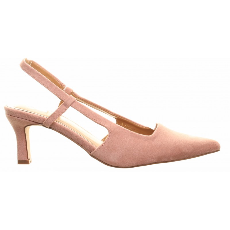Pink Strappy Sling Back Courts