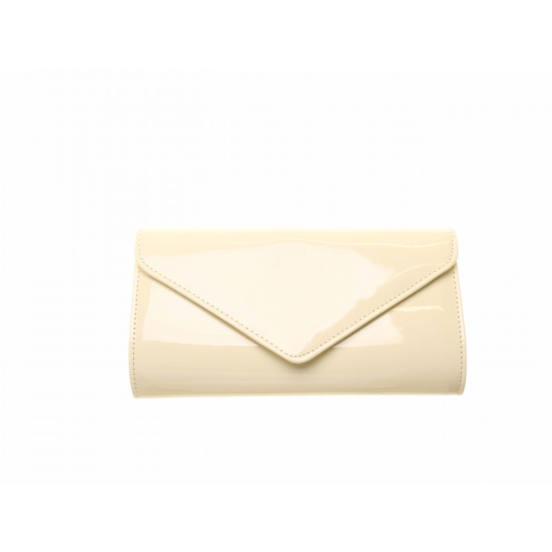 Cream Envelope Clutch