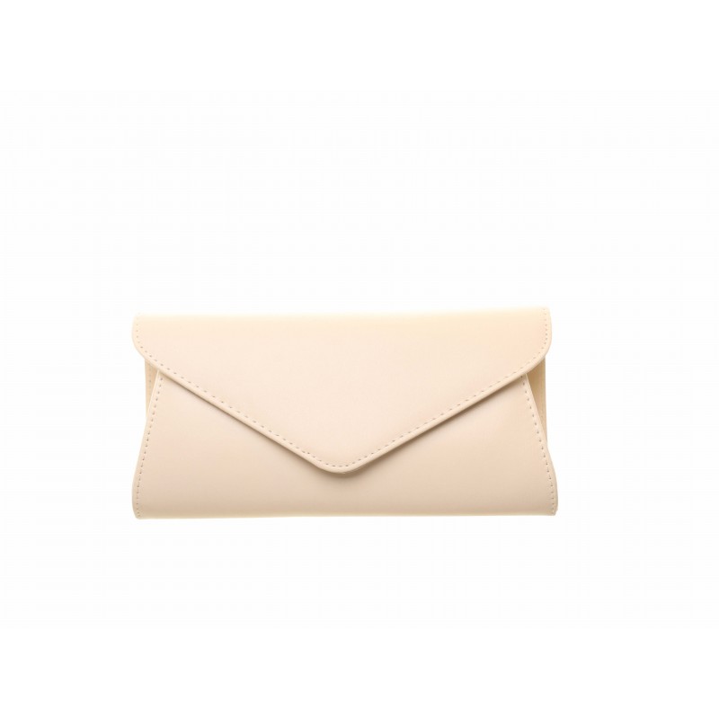 Beige Envelope Clutch Bag
