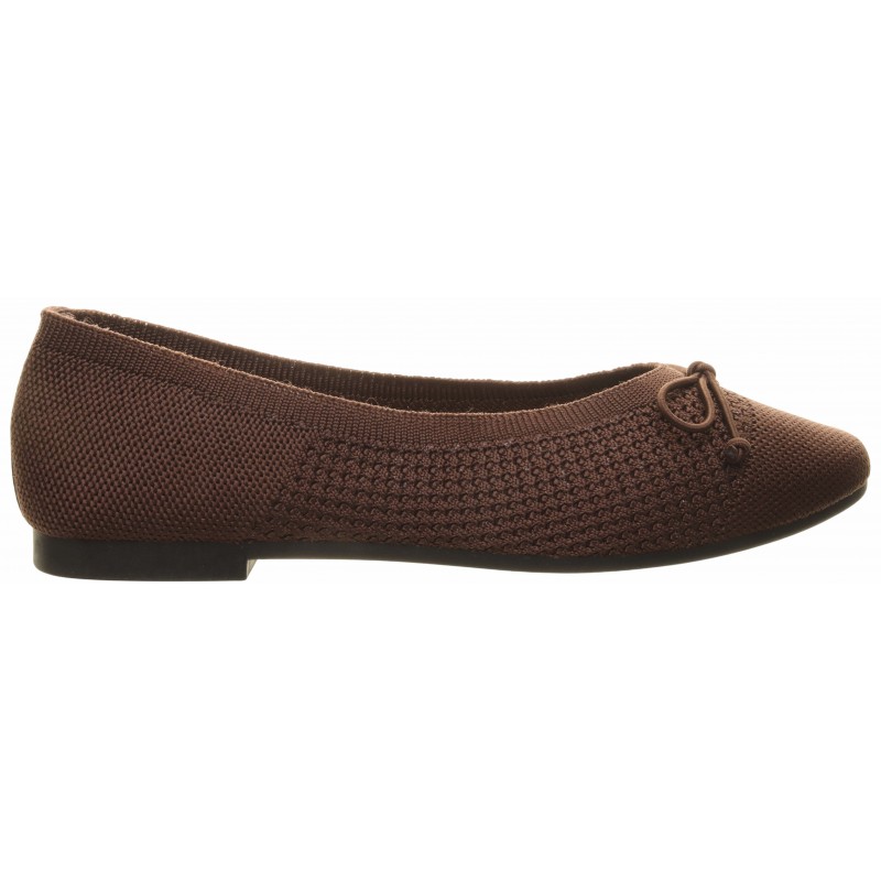 Brown Stretch Flat Pump