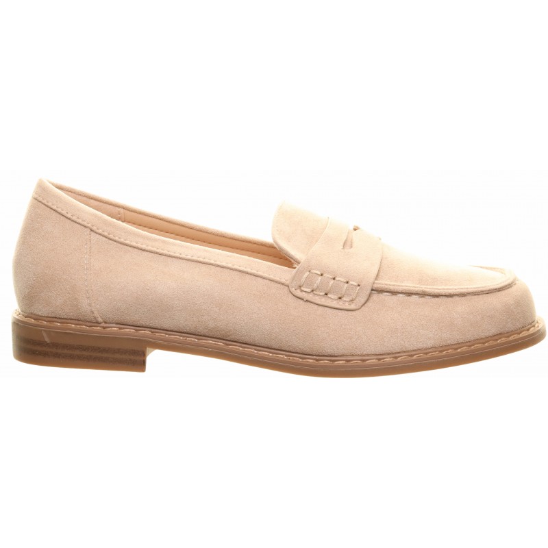 Beige Flat Suedette Loafer