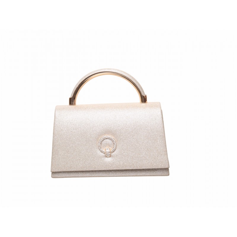 Gold O-ring Dress Handle Bag