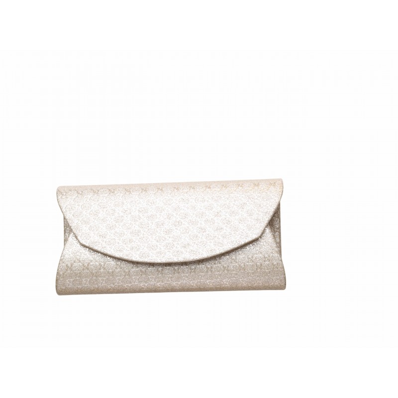 Gold Embossed Glimmer Clutch Bag