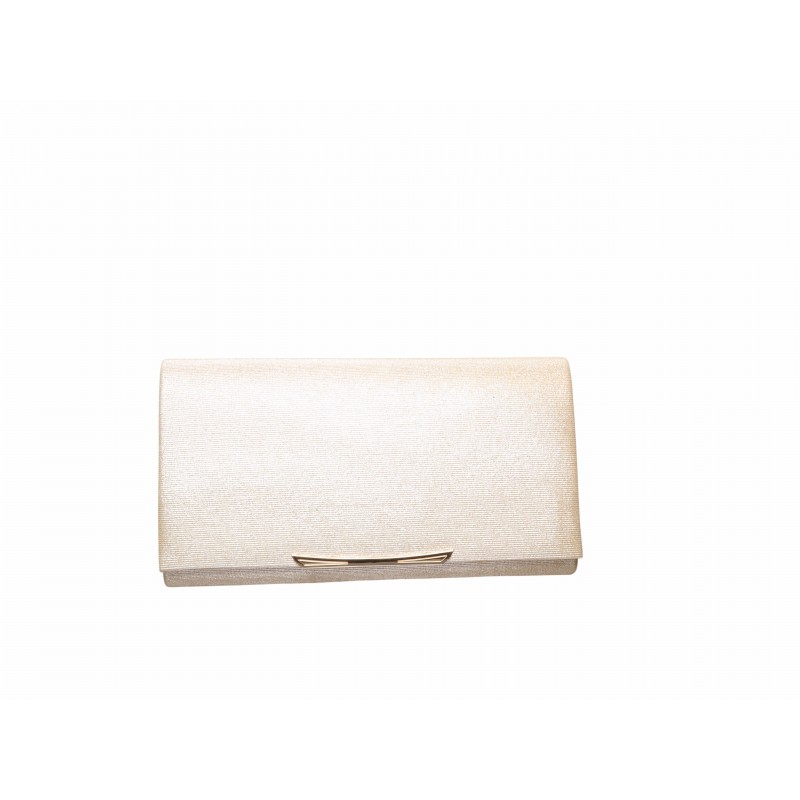 Gold Bar Trim Clutch Bag