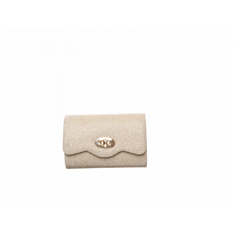 Gold Clip Trim Mini Clutch Bag